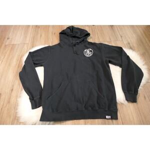 NEFF Keepin it Reel Fishing Hooded Sweatshirt Men's Medium Skull Hooks